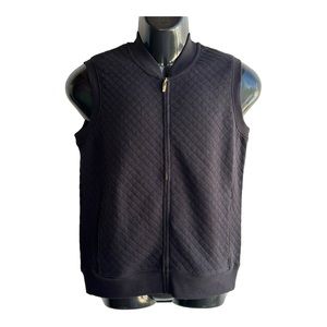 VEST MEN BY GEAR FOR SPORT  100% COTTON FULL-ZIP FLEECE  BLACK SIZE MEDI…‎